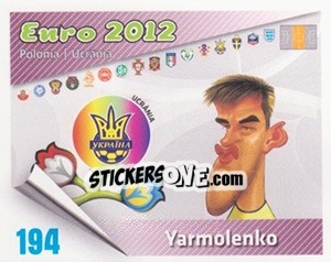 Sticker Yarmolenko - Caricaturas Euro 2012 n. 194 - Atlantico