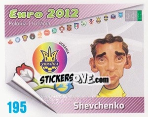 Sticker Shevchenko - Caricaturas Euro 2012 n. 195 - Atlantico