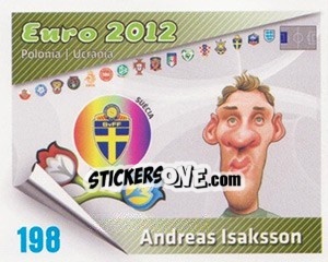 Sticker Andreas Isaksson - Caricaturas Euro 2012 n. 198 - Atlantico