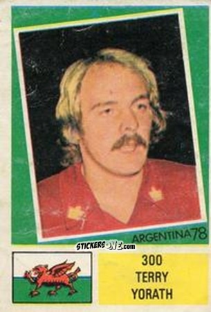 Sticker Terry Yorath - Argentina 78 n. 300 - Ageducatifs