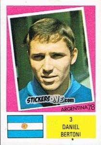 Sticker Daniel Bertoni - Argentina 78 n. 3 - Ageducatifs
