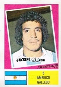 Sticker Americo Gallego - Argentina 78 - Ageducatifs