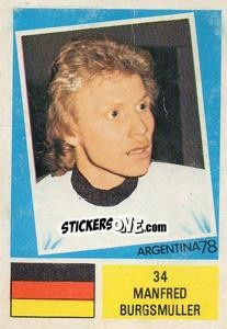 Sticker Manfred Burgsmuller - Argentina 78 n. 34 - Ageducatifs
