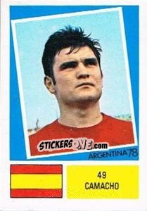 Sticker Camacho - Argentina 78 n. 49 - Ageducatifs