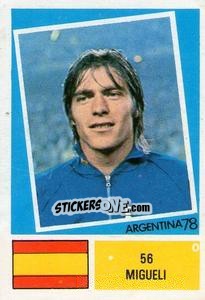 Figurina Migueli - Argentina 78 n. 56 - Ageducatifs