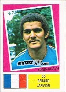 Sticker Gerard Janvion - Argentina 78 n. 65 - Ageducatifs