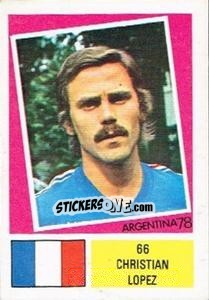 Sticker Christian Lopez - Argentina 78 n. 66 - Ageducatifs