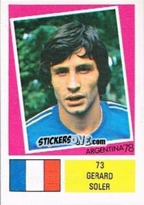 Cromo Gerard Soler - Argentina 78 - Ageducatifs