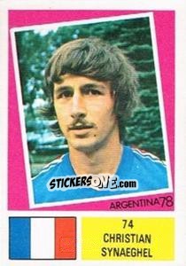 Sticker Christian Synaeghel - Argentina 78 - Ageducatifs