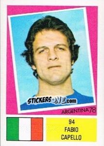 Sticker Fabio Capello - Argentina 78 n. 94 - Ageducatifs