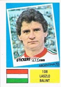Sticker Laszlo Balint - Argentina 78 n. 106 - Ageducatifs