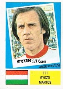 Sticker Gyozo Martos - Argentina 78 n. 111 - Ageducatifs