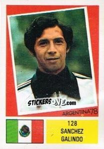 Cromo Sanchez Galindo - Argentina 78 - Ageducatifs