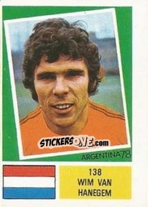 Sticker Wim Van Hanegem - Argentina 78 - Ageducatifs