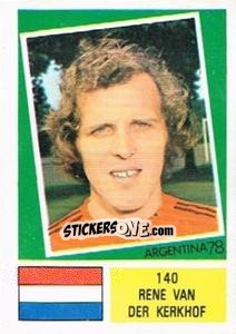 Sticker Rene Van Der Kerkhof - Argentina 78 - Ageducatifs