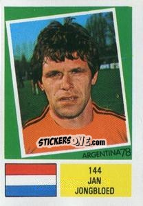 Cromo Jan Jongbloed - Argentina 78 n. 144 - Ageducatifs
