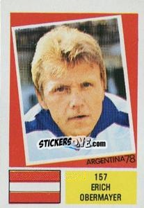 Sticker Erich Obermayer - Argentina 78 n. 157 - Ageducatifs
