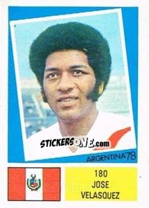 Sticker Jose Velasquez - Argentina 78 n. 180 - Ageducatifs