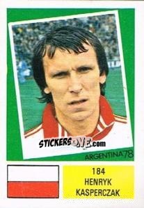 Sticker Henryk Kasperczak - Argentina 78 n. 184 - Ageducatifs