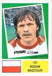 Sticker Bogdan Masztaler - Argentina 78 n. 187 - Ageducatifs