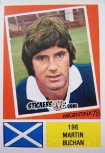 Sticker Martin Buchan - Argentina 78 n. 196 - Ageducatifs