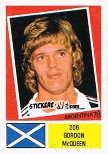 Sticker Gordon McQueen - Argentina 78 n. 206 - Ageducatifs