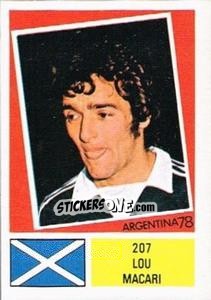Sticker Lou Macari - Argentina 78 n. 207 - Ageducatifs