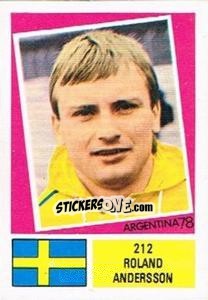 Sticker Roland Andersson - Argentina 78 n. 212 - Ageducatifs
