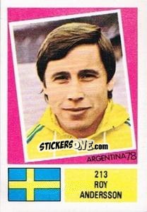 Cromo Roy Andersson - Argentina 78 n. 213 - Ageducatifs