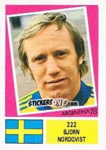 Sticker Bjorn Nordqvist - Argentina 78 n. 222 - Ageducatifs