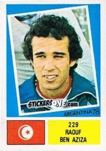 Sticker Raouf Ben Aziza - Argentina 78 - Ageducatifs