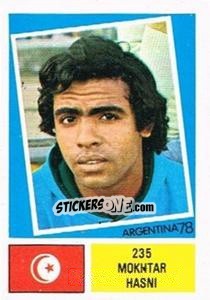 Sticker Mokhtar Hasni - Argentina 78 n. 235 - Ageducatifs