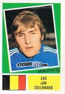 Sticker Jan Ceulemans - Argentina 78 n. 243 - Ageducatifs