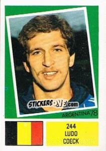 Sticker Ludo Coeck - Argentina 78 n. 244 - Ageducatifs