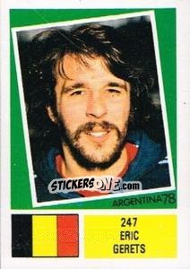 Sticker Eric Gerets - Argentina 78 n. 247 - Ageducatifs