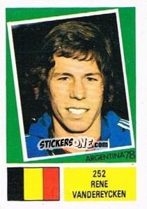 Sticker Rene Vandereycken - Argentina 78 n. 252 - Ageducatifs