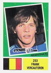 Cromo Frank Vercauteren - Argentina 78 - Ageducatifs