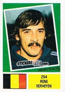 Sticker Rene Verheyen - Argentina 78 n. 254 - Ageducatifs