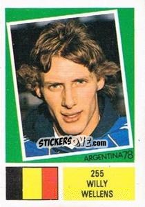 Sticker Willy Wellens - Argentina 78 n. 255 - Ageducatifs