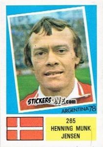 Sticker Henning Munk Jensen - Argentina 78 n. 265 - Ageducatifs