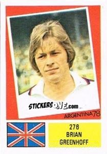 Cromo Brian Greenhoff - Argentina 78 n. 276 - Ageducatifs