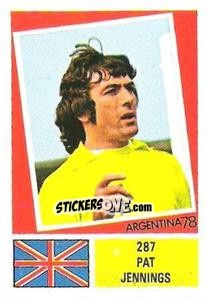 Sticker Pat Jennings - Argentina 78 n. 287 - Ageducatifs