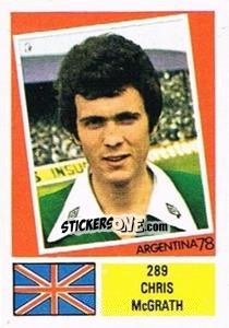 Sticker Chris McGrath - Argentina 78 n. 289 - Ageducatifs