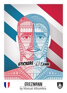 Sticker Griezmann - Euro 2016 n. 22 - Tschuttiheftli