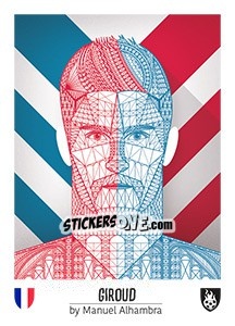 Sticker Giroud - Euro 2016 n. 25 - Tschuttiheftli