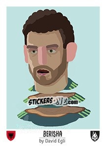 Sticker Berisha - Euro 2016 n. 43 - Tschuttiheftli