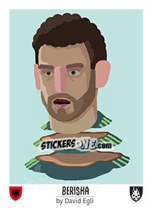 Figurina Berisha - Euro 2016 - Tschuttiheftli