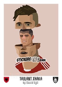 Sticker Taulant Xhaka - Euro 2016 - Tschuttiheftli