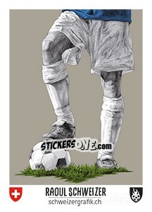 Sticker Raoul Schweizer - Euro 2016 n. 54 - Tschuttiheftli