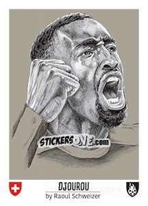 Sticker Djourou - Euro 2016 n. 59 - Tschuttiheftli